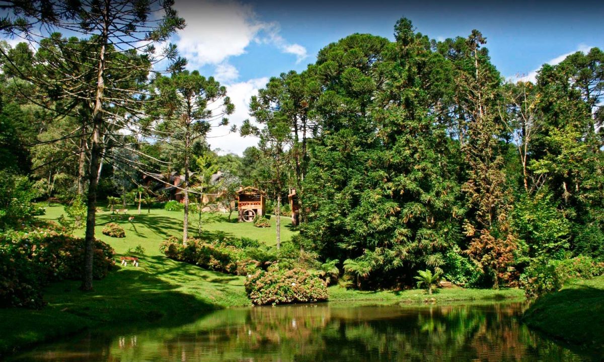 Chalé do Bosque Encantado no Carniel em Gramado